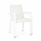 Outdoor Chair in Aluminum with Armrests of Homemotion - Casper Design Viadurini