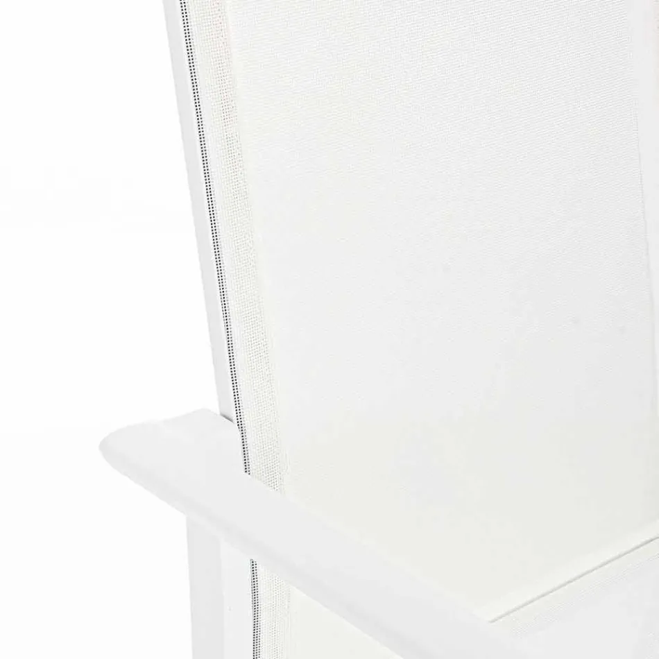 Outdoor Chair in Aluminum with Armrests of Homemotion - Casper Design Viadurini