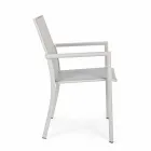 Outdoor Chair in Aluminum with Armrests of Homemotion - Casper Design Viadurini