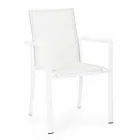 Outdoor Chair in Aluminum with Armrests of Homemotion - Casper Design Viadurini