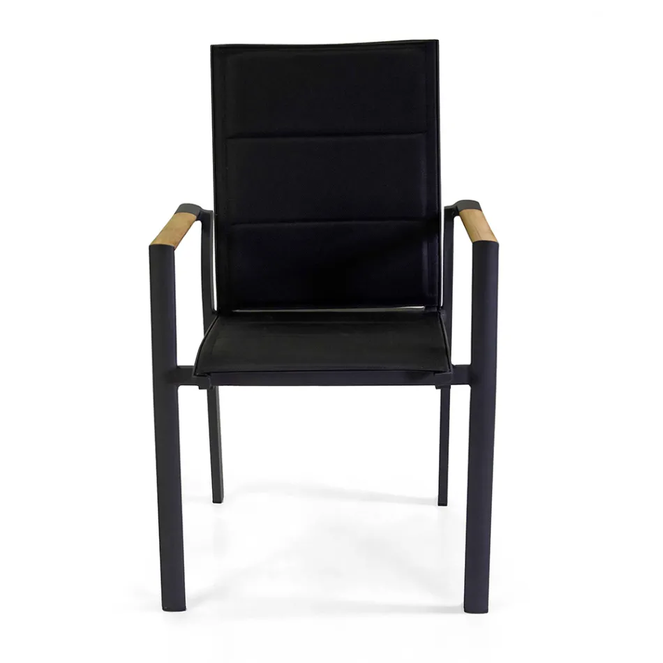 Outdoor Chair in Aluminum with Double Layer Textilene - Excursion Viadurini