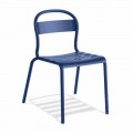 Outdoor Stackable Aluminum Chair Made in Italy, 4 Pieces - Ulyssa