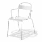 Outdoor Stackable Aluminum Chair Made in Italy, 4 Pieces - Ulyssa Viadurini