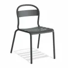 Outdoor Stackable Aluminum Chair Made in Italy, 4 Pieces - Ulyssa Viadurini