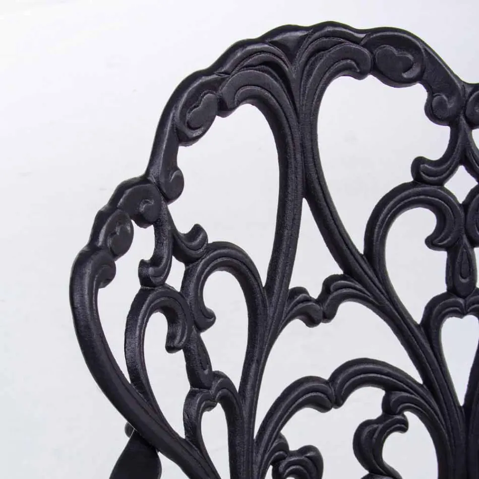 Outdoor Chair in Matt Finish Painted Aluminum, 2 Pieces - Casiro Viadurini