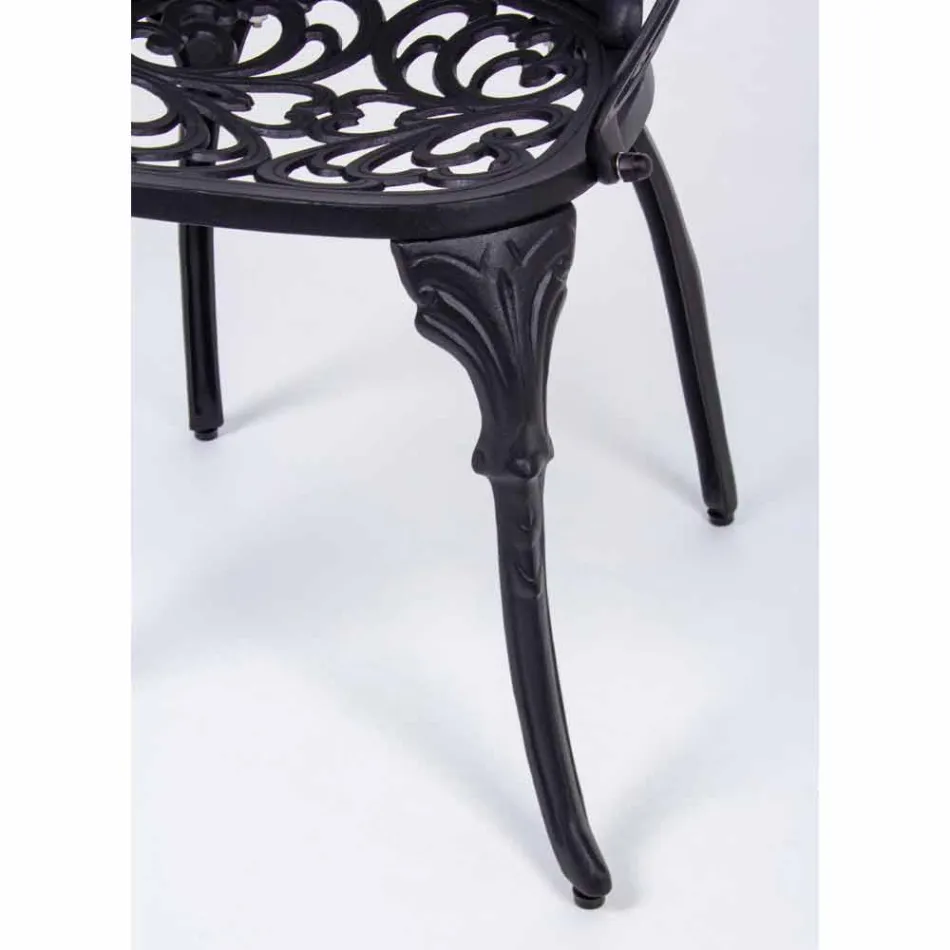 Outdoor Chair in Matt Finish Painted Aluminum, 2 Pieces - Casiro Viadurini