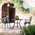 Outdoor Chair in Matt Finish Painted Aluminum, 2 Pieces - Casiro Viadurini