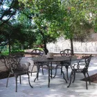 Outdoor Chair in Matt Finish Painted Aluminum, 2 Pieces - Casiro Viadurini