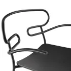 Outdoor Chair in Metal and Polyurethane Made in Italy, 2 Pieces - Trosa Viadurini