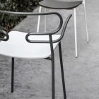 Outdoor Chair in Metal and Polyurethane Made in Italy, 2 Pieces - Trosa Viadurini