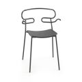 Outdoor Chair in Metal and Polyurethane Made in Italy, 2 Pieces - Trosa