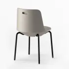 Outdoor Chair in Polyethylene and Aluminum Made in Italy 2 Pieces - Rizia Viadurini