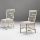 Outdoor Chair in Polyrattan with Optional Cushion - Gigi Viadurini
