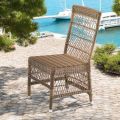 Outdoor Chair in Polyrattan with Optional Cushion - Gigi