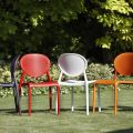 Outdoor Chair in Reinforced Technopolymer Made in Italy 6 Pieces - Mafalda