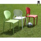 Outdoor Chair in Reinforced Technopolymer Made in Italy 6 Pieces - Mafalda Viadurini