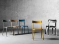 Design outdoor/indoor chair in polypropylene made in Italy, Peia