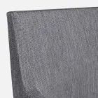 Outdoor Chair Upholstered in Fabric with Aluminum Legs, 4 Pieces - Nia Viadurini