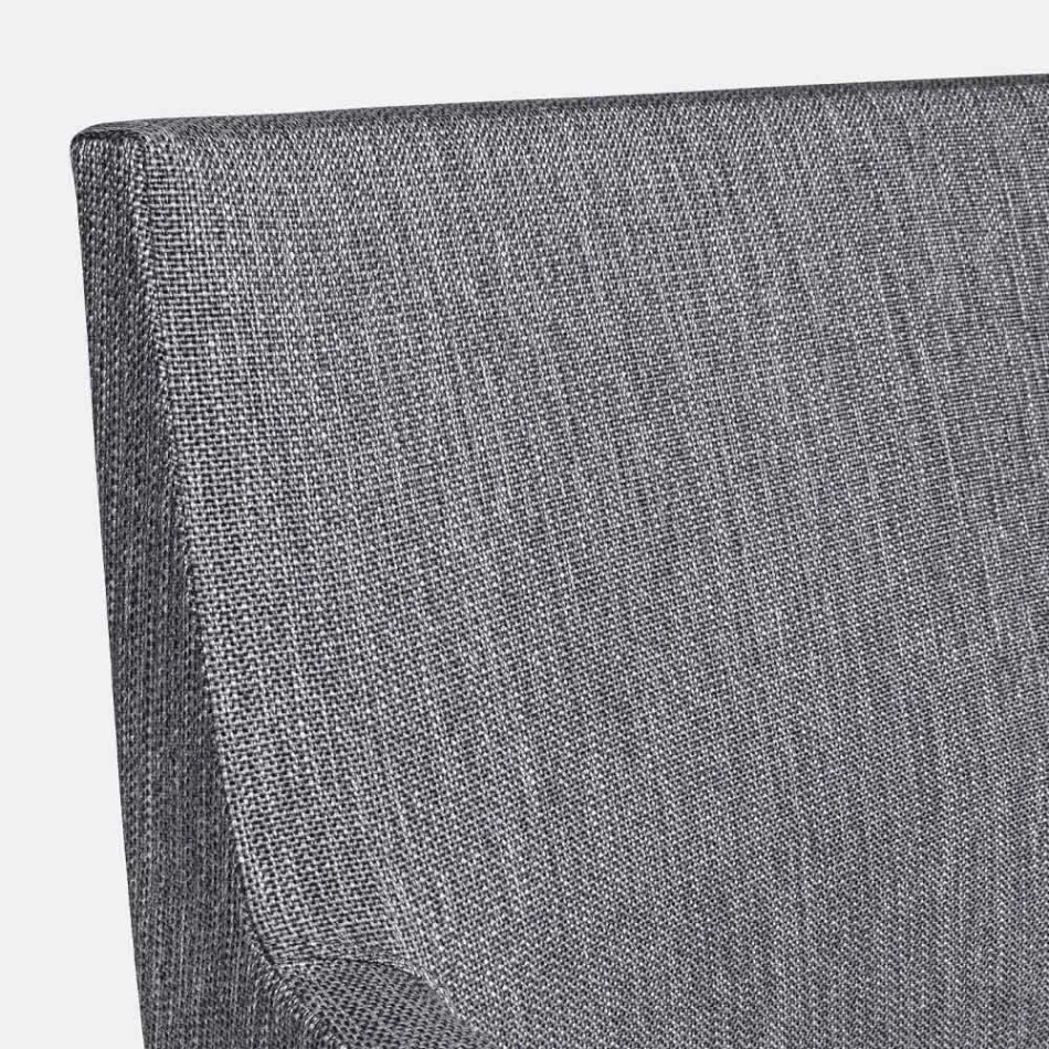 Outdoor Chair Upholstered in Fabric with Aluminum Legs, 4 Pieces - Nia Viadurini