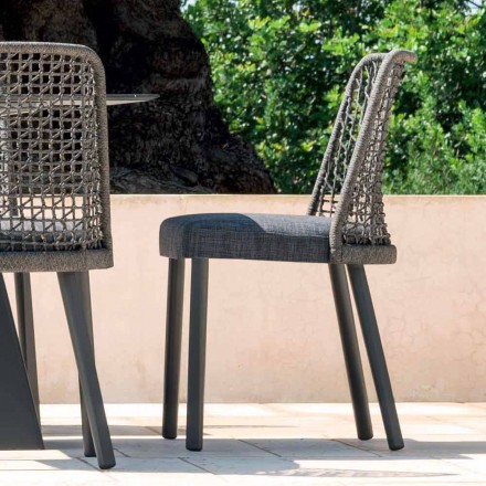 Varaschin Emma outdoor chair in fabric and aluminum design Viadurini