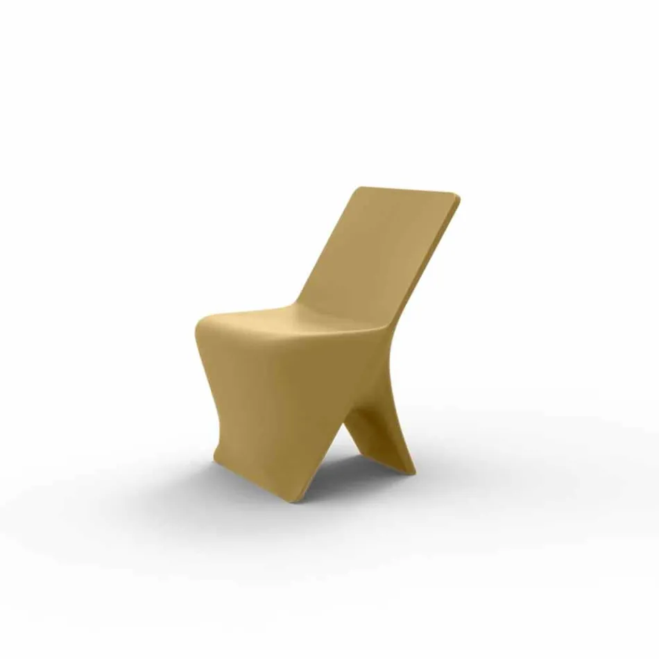 Modern design garden chair Sloo by Vondom, in polyethylene Viadurini