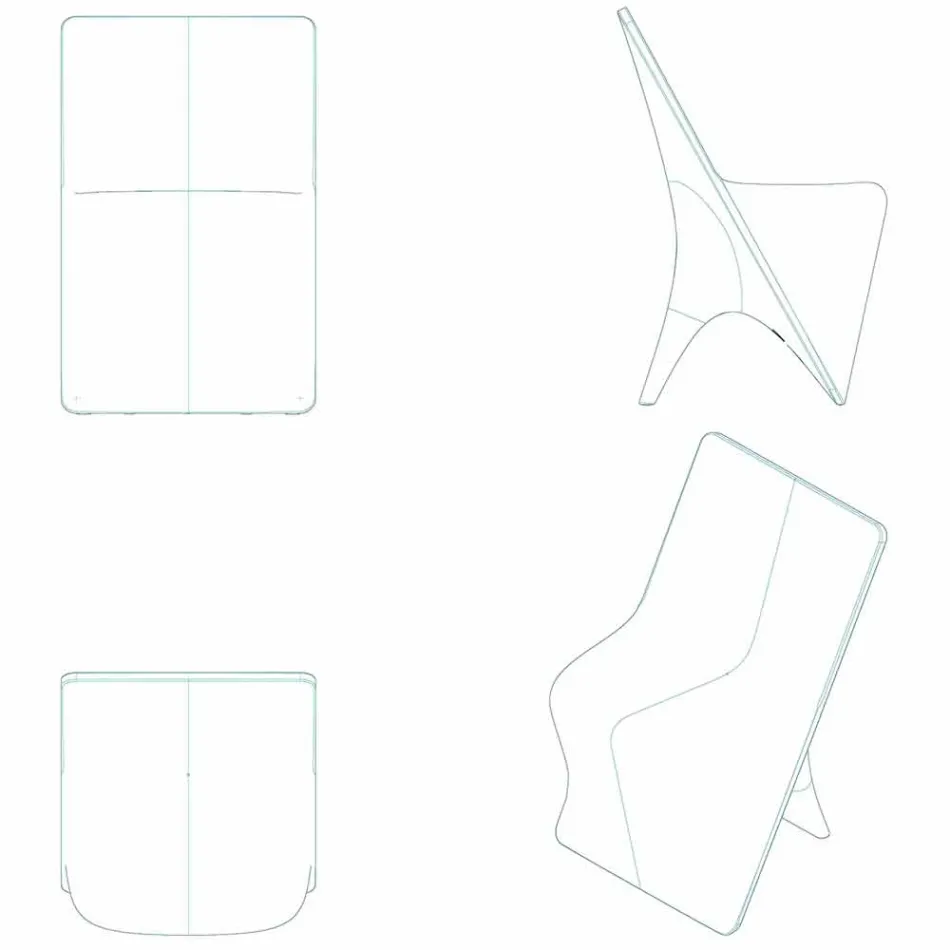 Modern design garden chair Sloo by Vondom, in polyethylene Viadurini