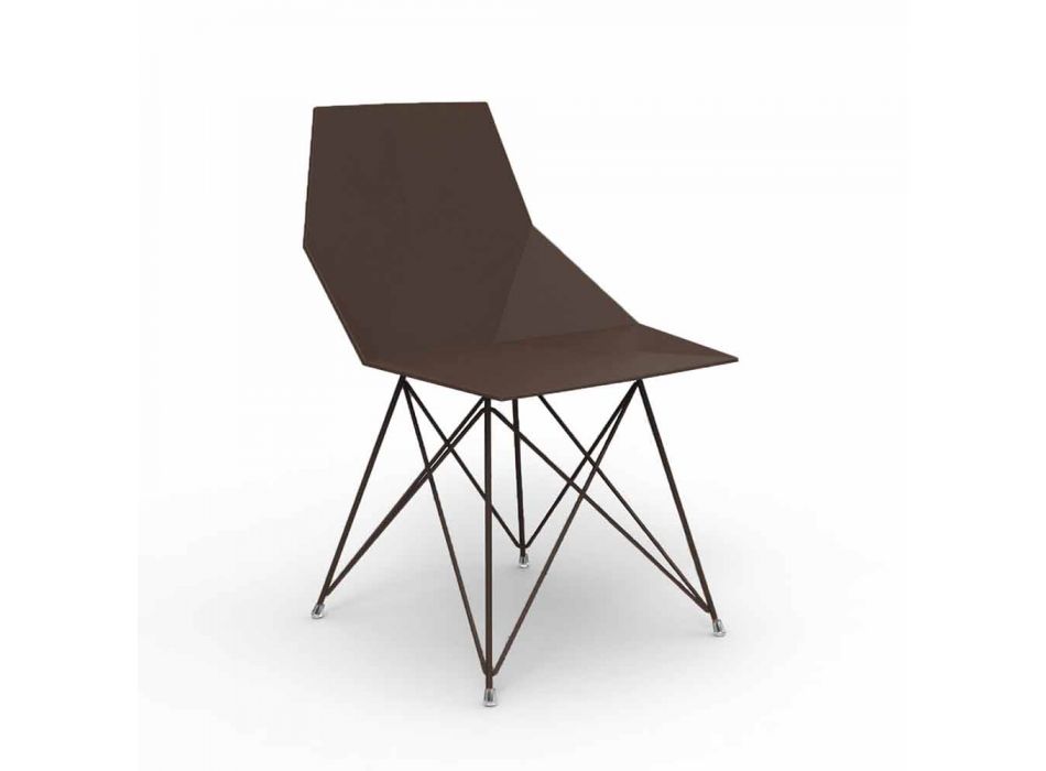 Vondom Faz design garden chair in polypropylene and stainless steel Viadurini