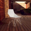 Modern chair Faz collection Vondom, polypropylene and stainless steel, 4 pieces