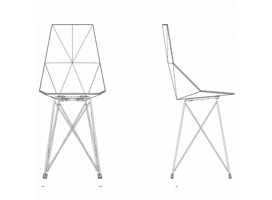 Vondom Faz design garden chair in polypropylene and stainless steel Viadurini