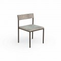 Casilda Talenti upholstered garden chair with stainless steel structure
