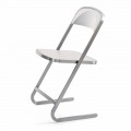 Stackable Garden Chair in Steel Modern Design Made in Italy - Boston