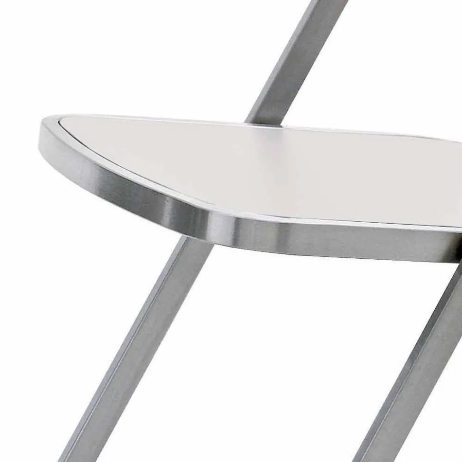 Stackable Garden Chair in Steel Modern Design Made in Italy - Boston Viadurini