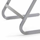 Stackable Garden Chair in Steel Modern Design Made in Italy - Boston Viadurini
