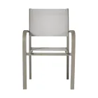 Stackable Garden Chair in Aluminum with Design Armrests - Gontran Viadurini