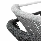 Stackable Garden Chair in Aluminum and Technical Fabric - Smart By Varaschin Viadurini