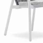 Stackable Garden Chair in Aluminum and Technical Fabric - Smart By Varaschin Viadurini