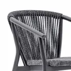 Stackable Garden Chair in Aluminum and Technical Fabric - Smart By Varaschin Viadurini