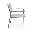Stackable Garden Chair in Aluminum and Textilene Modern Design - Franz Viadurini