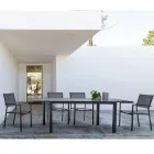 Stackable Garden Chair in Aluminum and Textilene Modern Design - Franz Viadurini