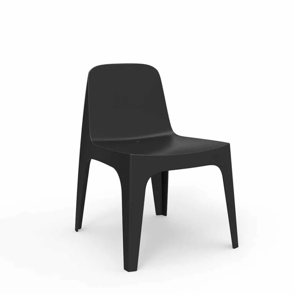 Solid Vondom stackable polypropylene garden chair, design Viadurini