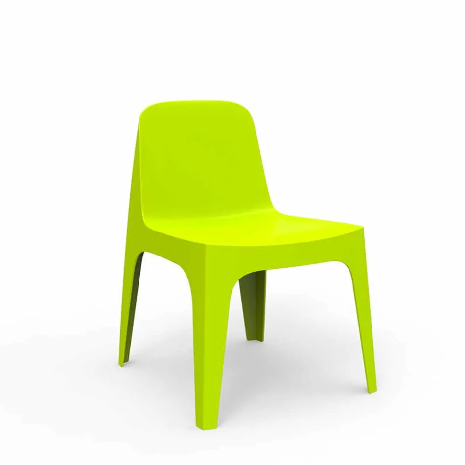 Solid Vondom stackable polypropylene garden chair, design Viadurini