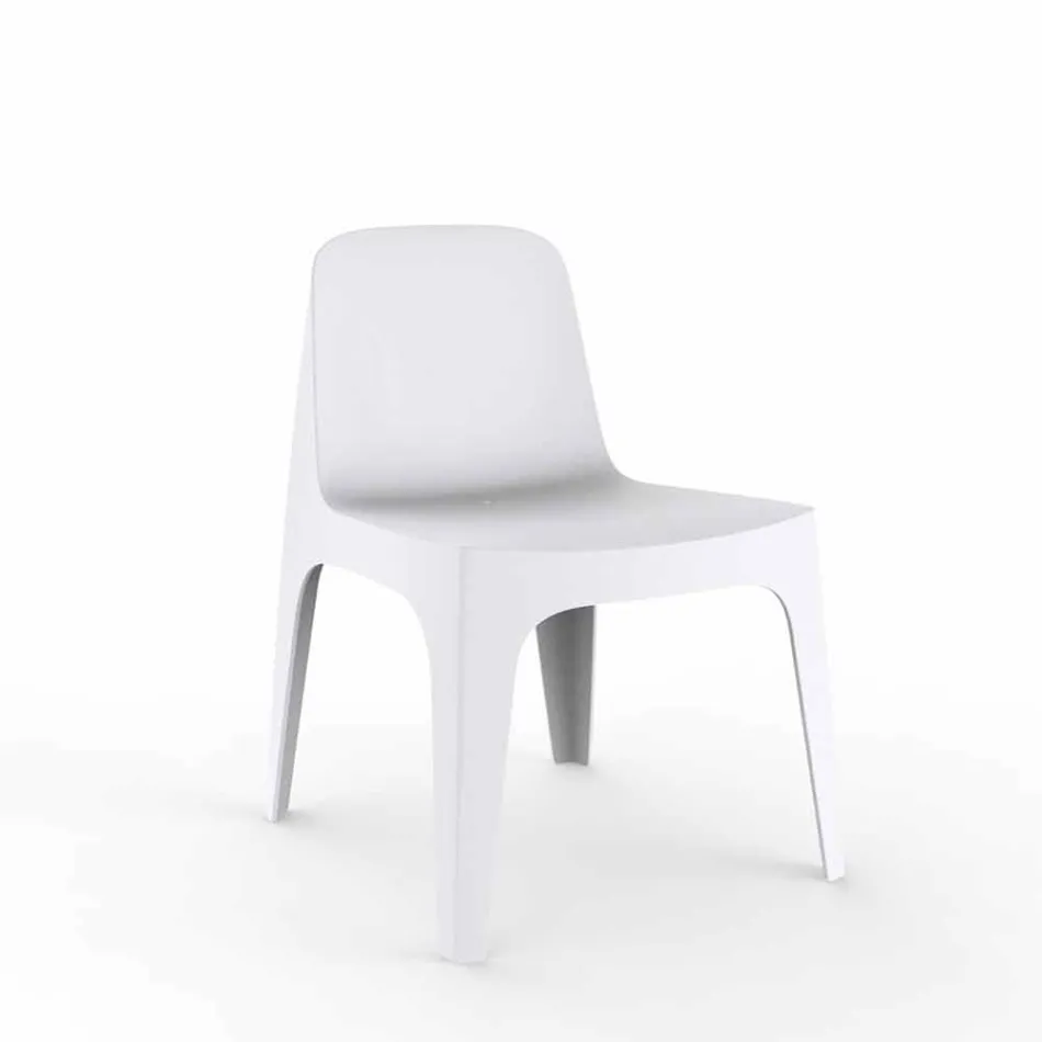 Solid Vondom stackable polypropylene garden chair, design Viadurini