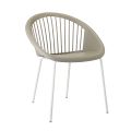 Stackable Garden Chair in Technopolymer Made in Italy 4 Pieces - Musa
