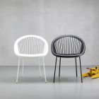 Stackable Garden Chair in Technopolymer Made in Italy 4 Pieces - Musa Viadurini
