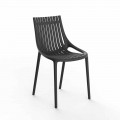 Stackable Colored Plastic Garden Chair 4 Pieces - Ibiza by Vondom