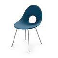 Garden Chair in Polyethylene and Aluminum Base Made in Italy - Ashley