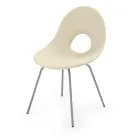 Garden Chair in Polyethylene and Aluminum Base Made in Italy - Ashley Viadurini