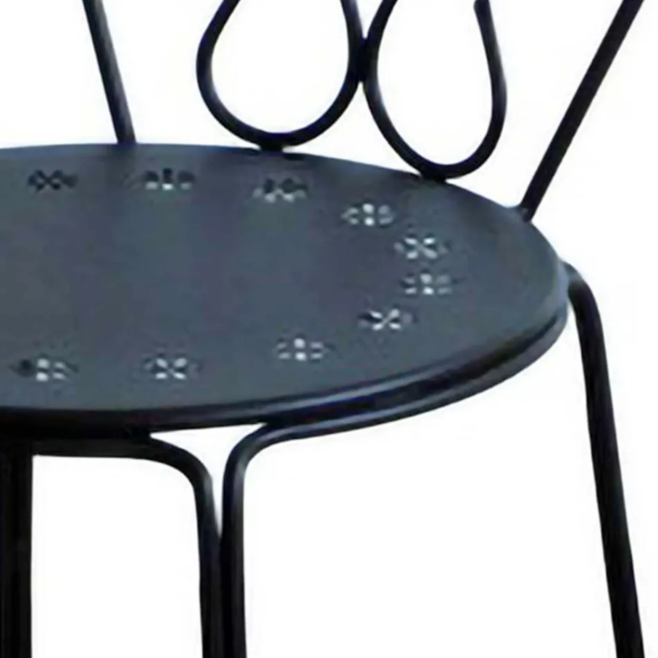 Garden Chair Made Entirely of Metal - Archive Viadurini