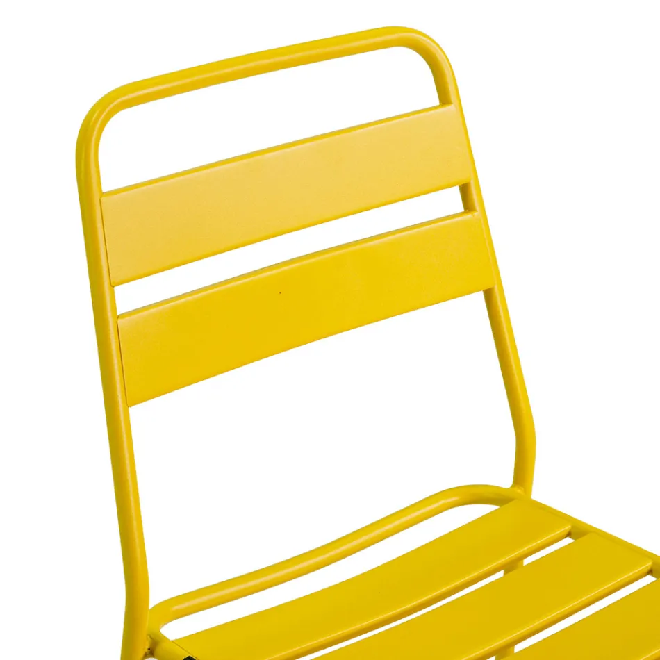 Garden Chair Made Entirely of Metal - Ribbon Viadurini