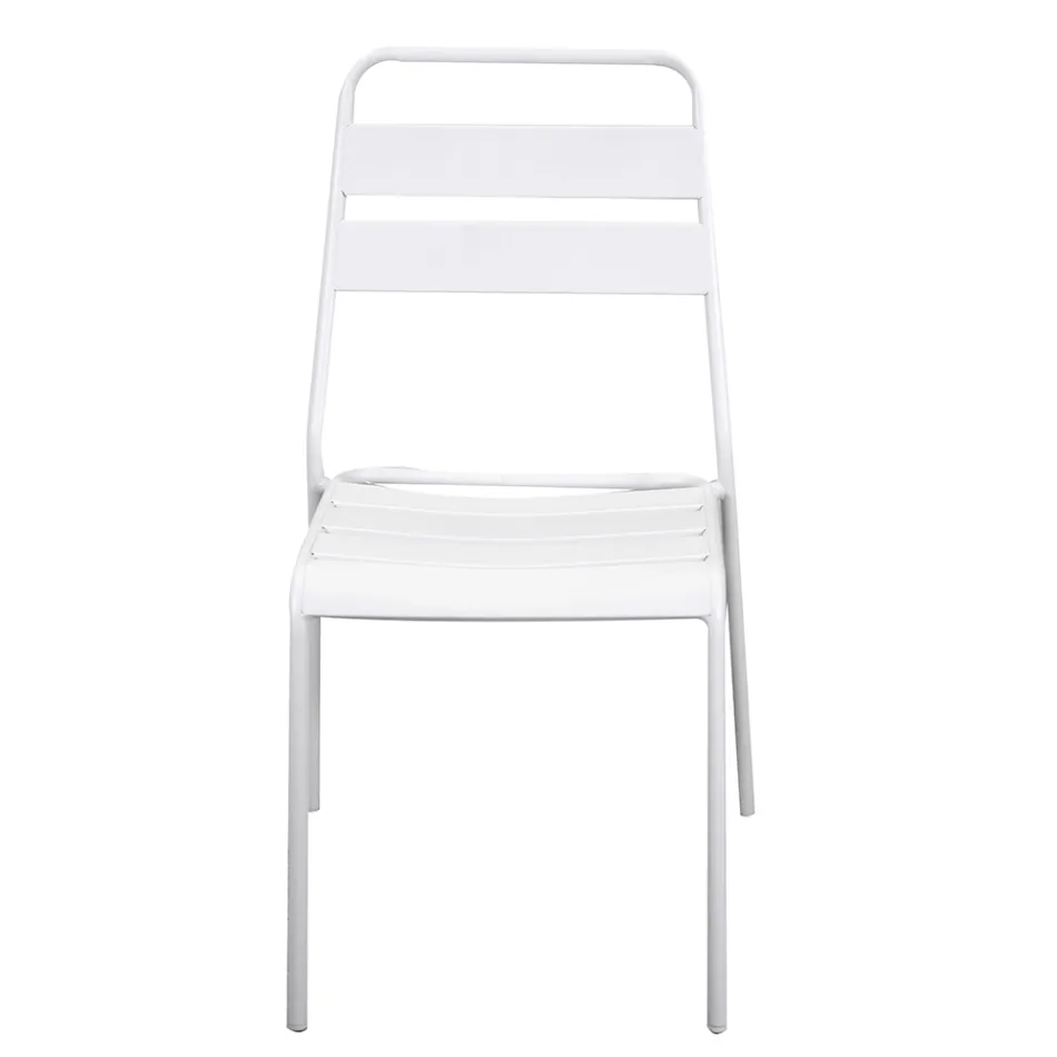 Garden Chair Made Entirely of Metal - Ribbon Viadurini